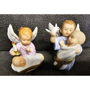 Heirloom Light of the World & Prince of Peace Ornaments Ashton-Drake Sparkle